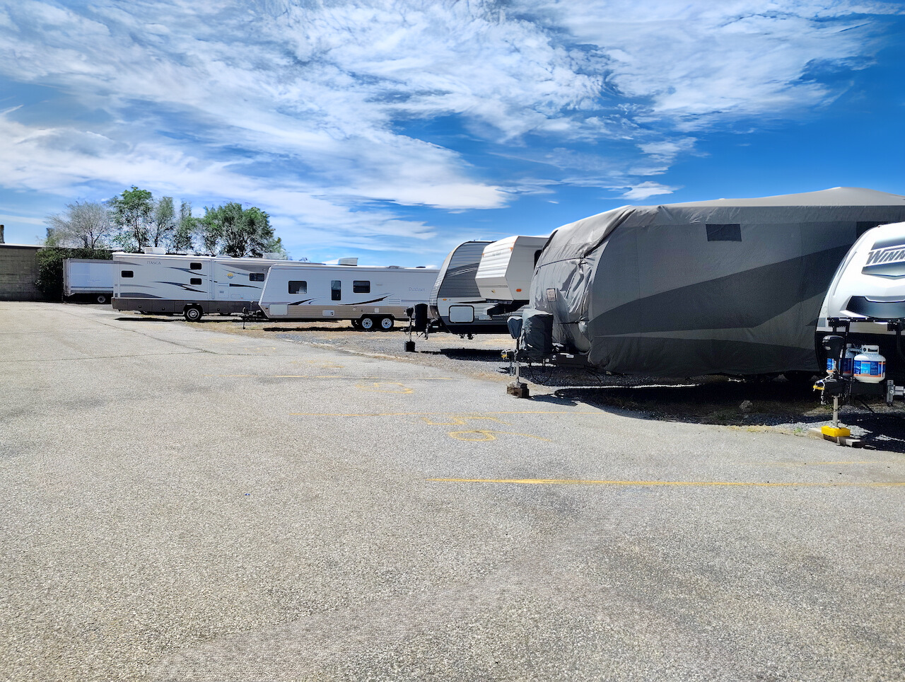 RV storage with uncovered parking at 3207 N 750 E, Layton, UT